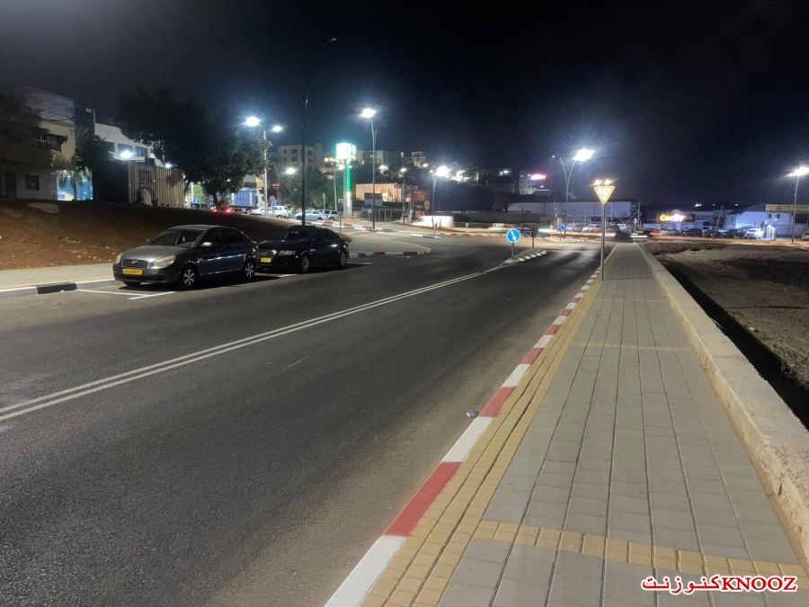 انارة شارع مدخل كفرقرع الغربي تتويجا لإنهاء المرحلة الأولى من المشروع